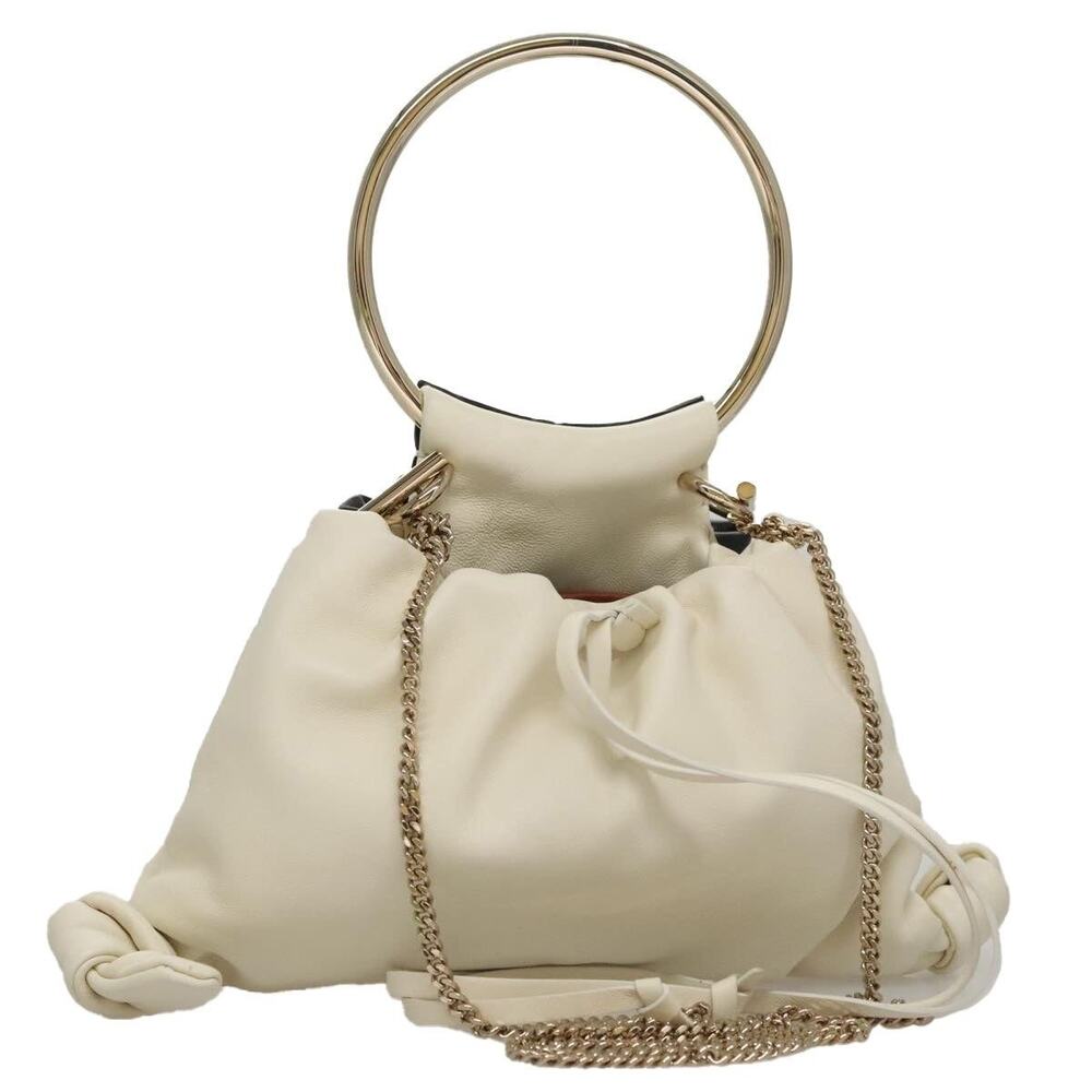 Chloe Leather Arlin Handbag White